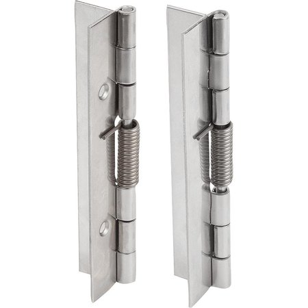 KIPP Spring Hinge Spring Open A=40, B=120, Form:B Round Hole, Aluminum Bright K1175.24012001